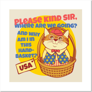 USA in a Handbasket Posters and Art